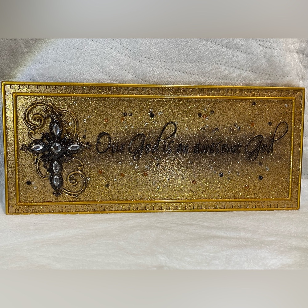 Christain Inspirational Wall Art Quote
 “Our God is an Awesome God”